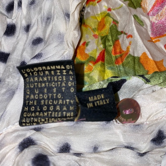 Don’t like to iron? Crinkled Silk Blouse | Cavalli - Picture 9 of 11